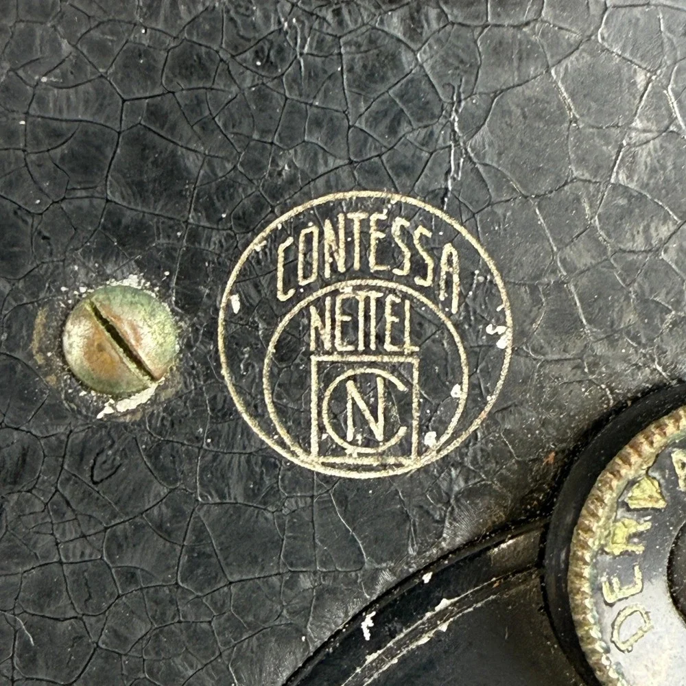 Contessa Nettel Piccolette Folding Camera Derval Shutter Black Vintage
